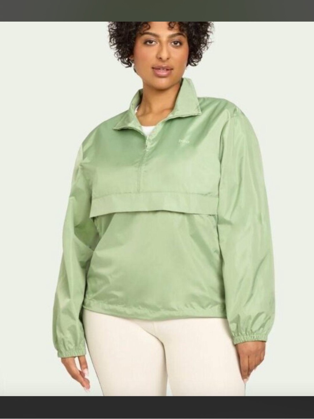 Bala Light Green Pullover Windbreaker Jacket - Women's